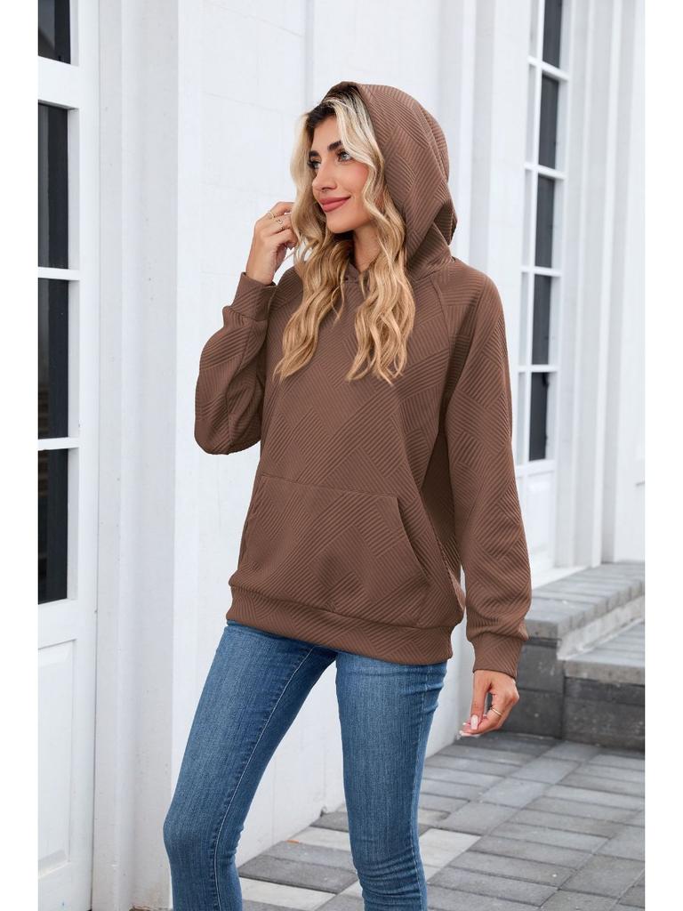 Solid Casual Loose Hoodies For Woman 2025 Autumn Designer Women's Oversized Long Sleeve Pullover Sweatshirts Vintage Female Tops
