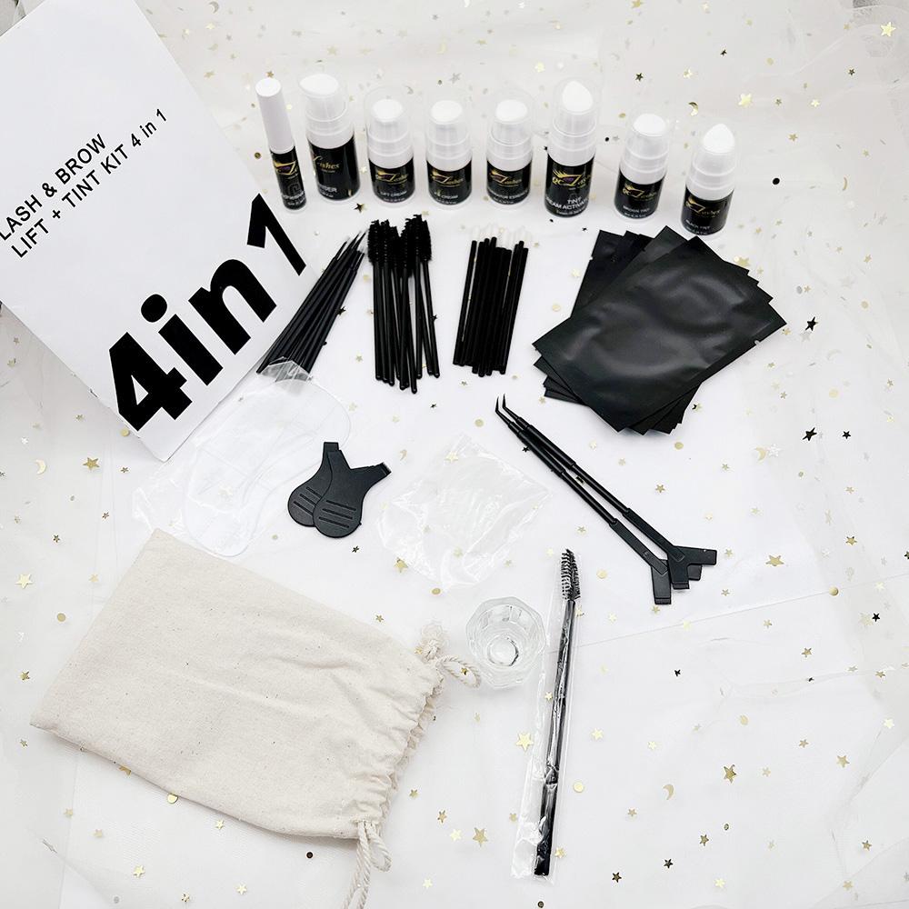 Luxury Organic Lash Lift Brow Lamination Kit Long Lasting Cream Lashlifting Tool with Logo Private Label Tint Set
