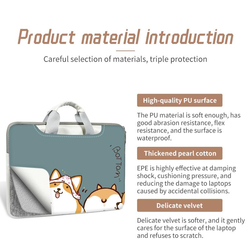 Torba na laptopa DIY Etui na komputer PU Torba na ramię do laptopa Wielofunkcyjna 12 13.3 14 15.6 17.3 cala dla Macbooka/HP/Lenovo/Acera