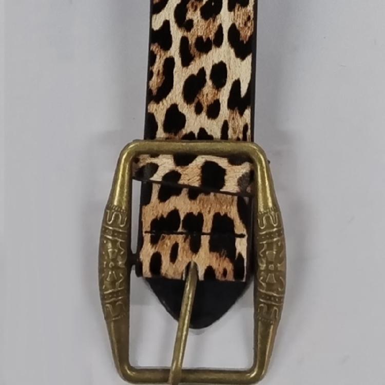 Unique Pattern Belt Stylish Leopards Velvet Waist Belt Jeans Decorative Belt Enhances Styles for Everyday Wear