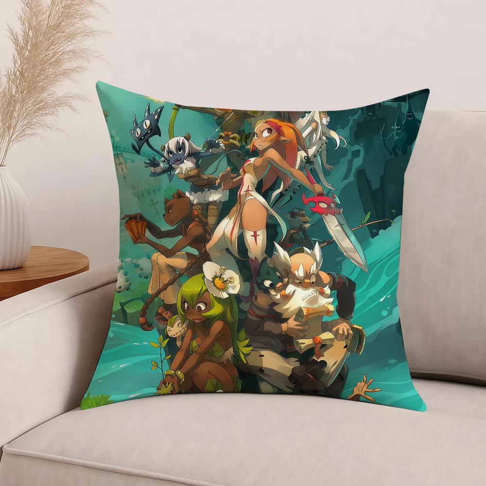 Cartoon W-Wakfu Kissenbezug Bürokissen Geeignet für Sofa Auto Schlafzimmer Dekorative Kissenhülle