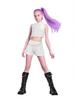 Girls Rumi Zoey Mira Cosplay Stage 3D Print Suit Set K-pop Demon Hunters Costume Performance Children Halloween Party