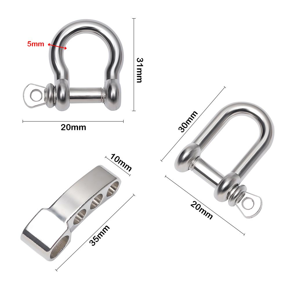 Shackle Buckle Survival Rope Paracords Paracord Bracelets accessories O-Shaped Bracelet Buckles