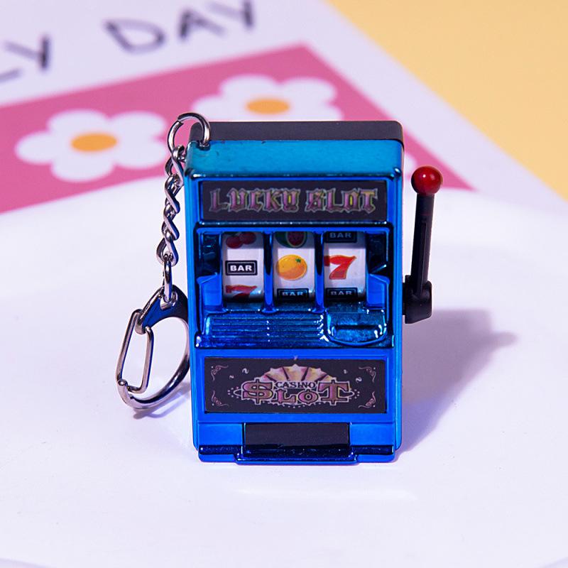 Mini Fruit Slot Machine Keychain: Fun Mixed Bag Pendant for All