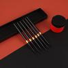 Black Swan Nylon Watercolor Brush - Round Tip, Aluminum Rod, Ideal for Digital Oil Painting, Art Students, Travel