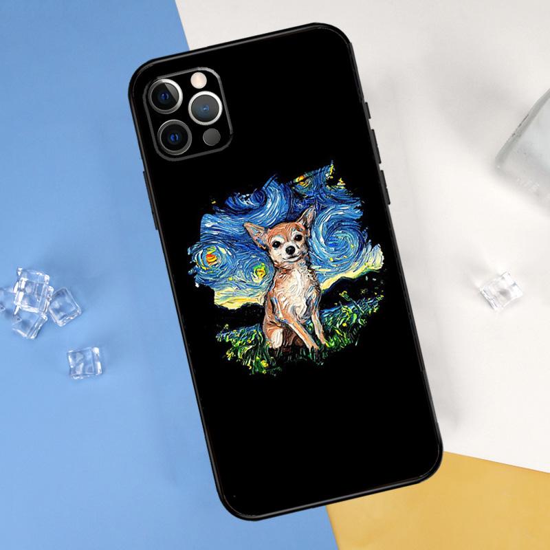 Chihuahua Dog Case For iPhone 16 15 11 12 13 14 Pro Max XR X XS Max Plus 12 13 Mini Back Cover Phone Case
