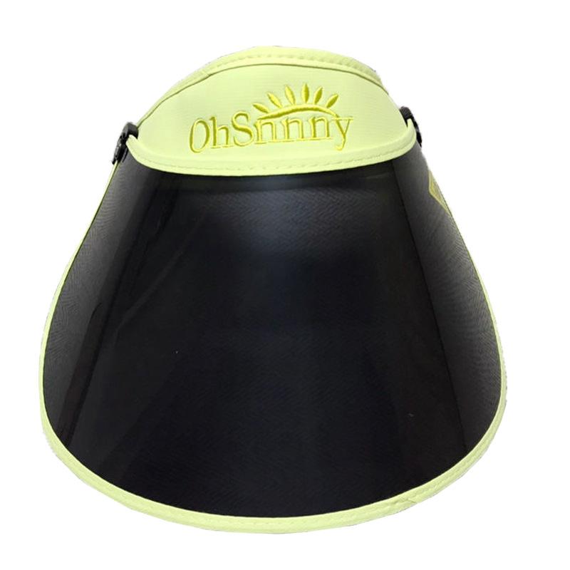 Summer men's and women's lenses empty top sun hat casual sun protection hat face protection UV protection outdoor sun hat