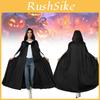 Elegant Lightweight Black Cape For Anime Character Role Play And Costume Events