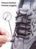 Easy On Off No Tie Shoelaces with Dot Button Quick Lock, Stretch Elastic Laces for All Athletic & Casual, Time-Saving Lazy Laces