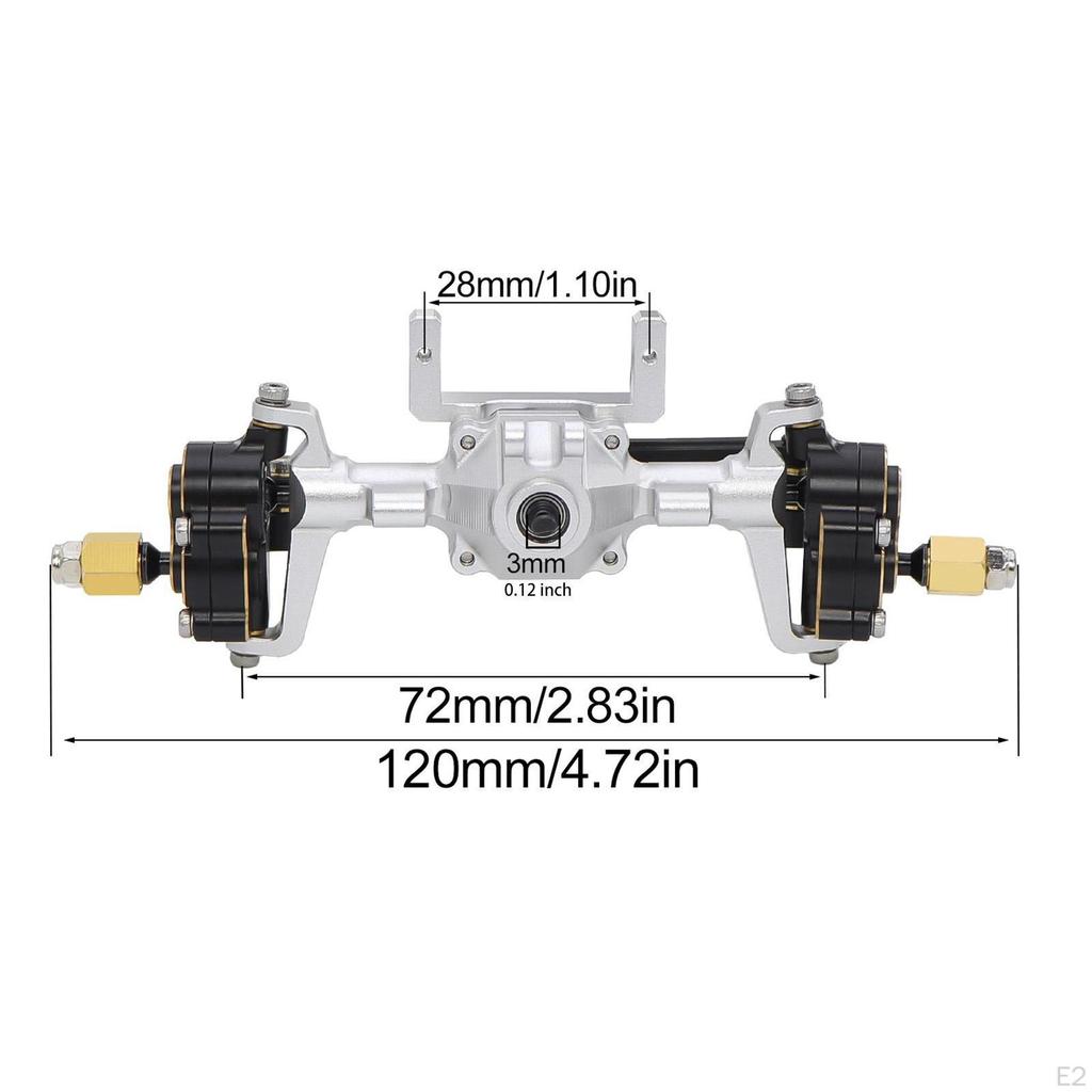 Aluminum Alloy RC Car Axle Part Upgrade Replace for K5 Fcx18 1/24 1/18 DIY Accs