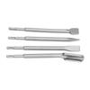 4PCS Chisel Hammer Drill Bits Concrete Hammer Bits Set Includuing Flat Chisel Point Chisel and