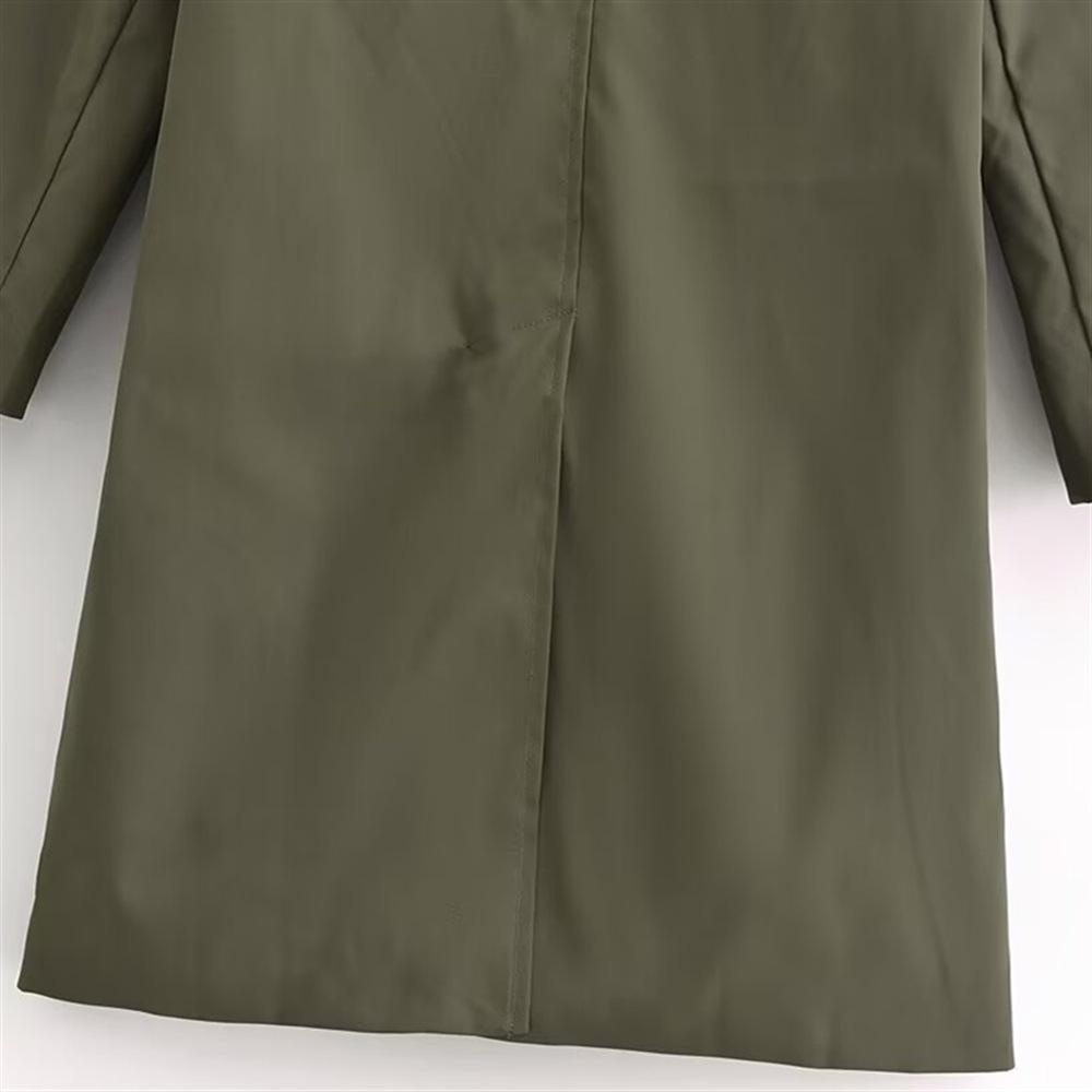 Women's 2024 Autumn/Winter Korean Loose Lapel Trench Coat