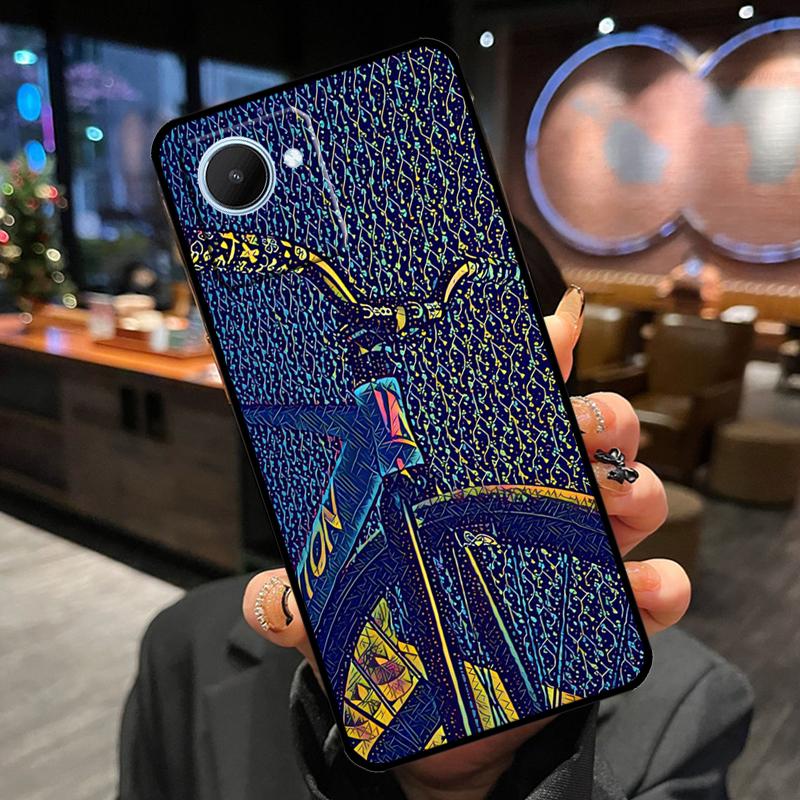 

Bike Cycling Art Case For Realme 11 Pro Plus 14 13 10 12 GT7 Pro GT6 C55 C51 C53 C35 C33 C61 C65 C67 C71 C75 Realme C53