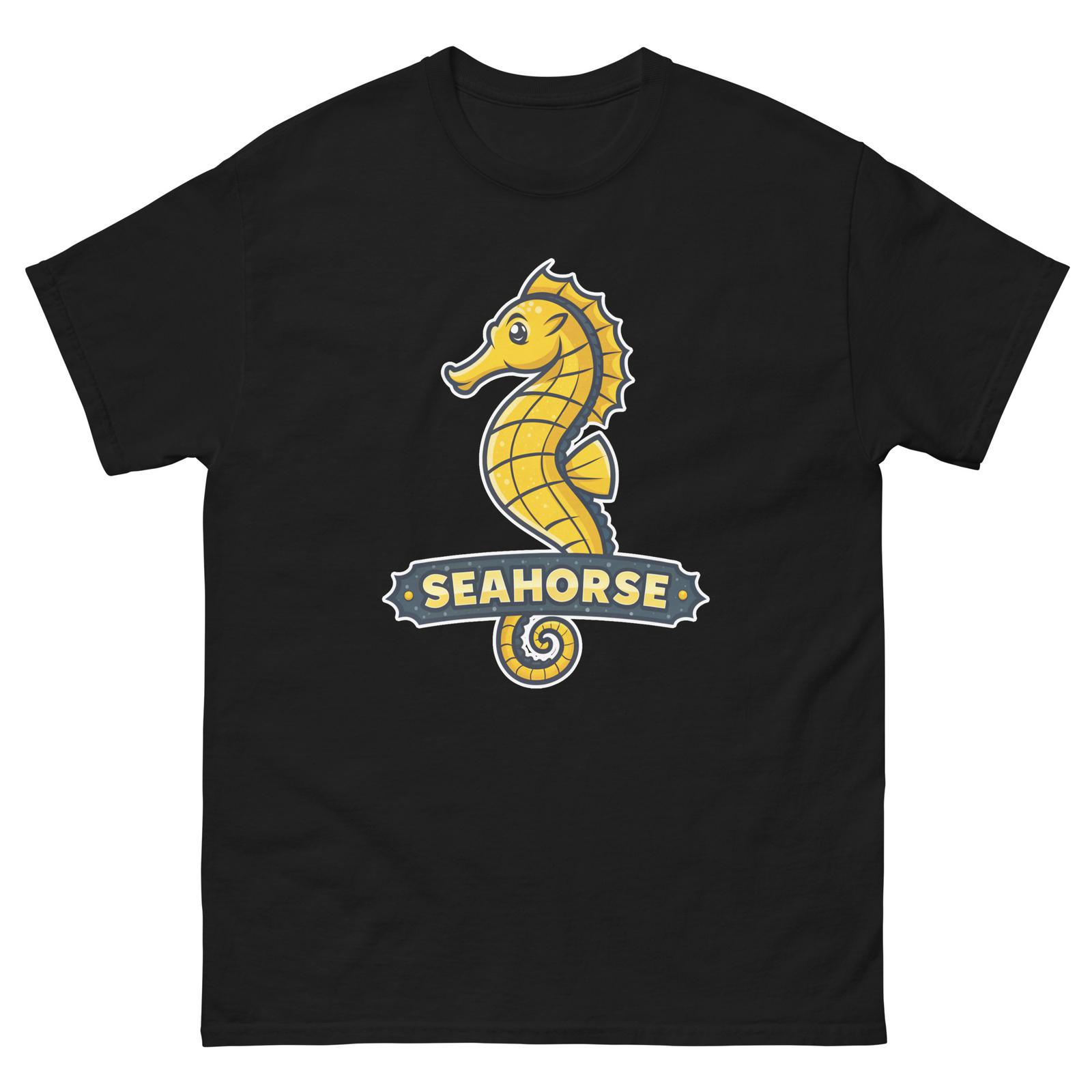 Seahorse Ocean Beach Water Marine T-Shirt XXXL