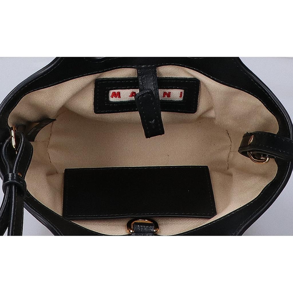 Marni BMMP0067Q0 TROPICALIA MICRO 2WAY Shoulder Bag Handbag Black / naturalUsed