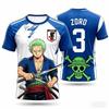 Kinder Einteiler Luffy ACE Name Japan Anime Fußballtrikot Jungen Mädchen Schnelltrocknend Atmungsaktiv Kurzarm Sport Streetwear Oberteile