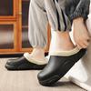 Hausschuhe für Herren, weiche und bequeme Schuhe für Herren, wasserdicht, rutschfest, dicke Sohle, zusätzliche Baumwolle, verschleißfeste Hausschuhe
