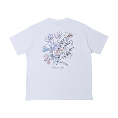 Paundeumaiwei Fmw Flower Drawing T-Shirt - White