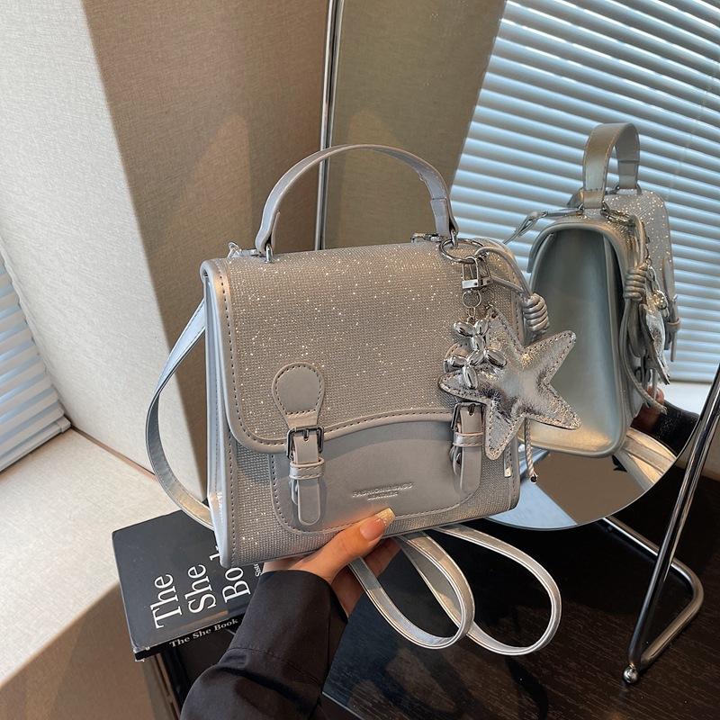 Versatile New Backpack Fashionable Street Women's Bag High Sense Large Capacity Small Square Bag Light Travel Backpack