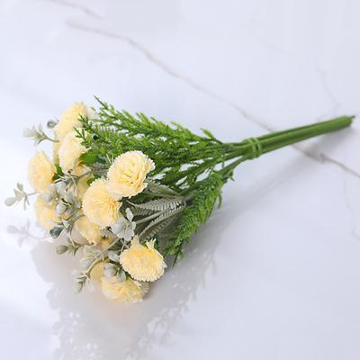 1 Zweig Kunstseidenblume Kein Gießen Wiederverwendbar Leuchtend farbig Echt aussehende Künstliche Nelke