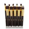 Make-up Pinselset mit rosa Make-up Schwamm, 4 Pinsel, beiger Pinselhalter (Mehrfarbig, Packung mit 10 Make-up-Pinseln)
