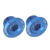 4PCS Blue Bike Crank Arm Bolts M18 Crank Screw Cap Durable Bicycle Crank Fixing Bolts  Bike
