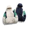 Cotton-padded men's autumn and winter new hooded outdoor windproof velvet thermal jacket men's jacket trendy casual men's clothing