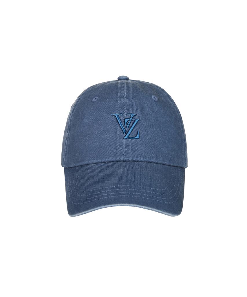 Bajal 3D Monogram Pigment Oversized Ball Cap Blue