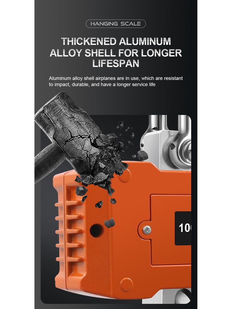 High-Demand Electronic Crane Scale: 1000kg/1T, 1.5T, 2T Handheld Hanging Hook Scale