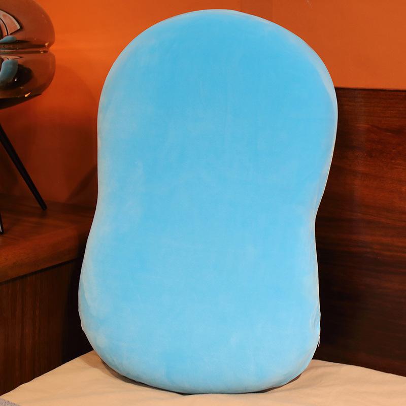 

Мультяшная однотонная подушка-живот кошки, подушка с эффектом памяти медленного восстановления, домашняя диванная подушка, подушка, подарок на день рождения для девочки 55*35*8cm（0.6kg） небесно-голубой
