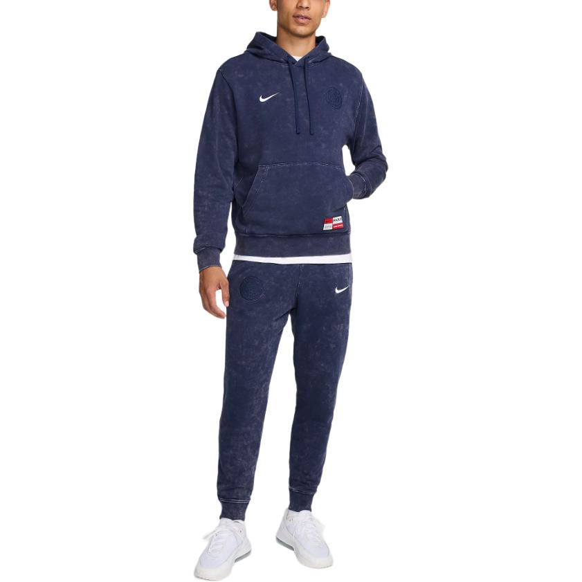 New Nike Paris Saint Germain Club Men's Nike Soccer French Terry Pullover Hoodie FQ3005-410