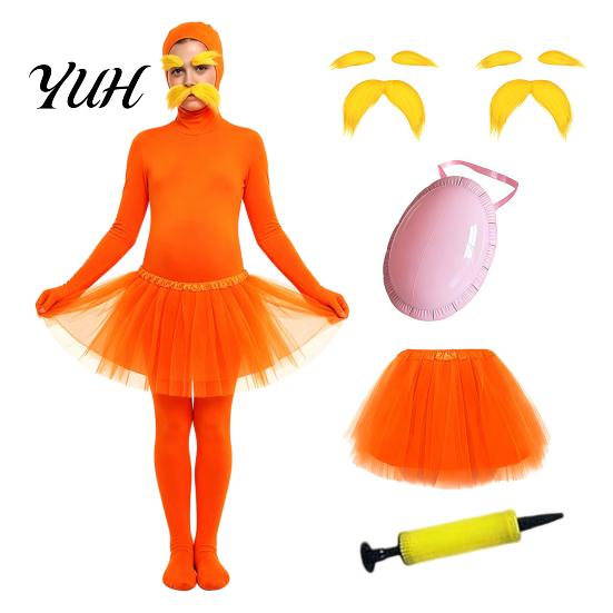 Pilna seguma tērpi Oranžs bodysuit, ar