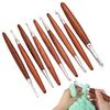 3-7mm Solid Wood Handle Crochet Knitting Needles Hooks Multi Size Sewing Accessories Wool Crocheting Lace Weave Craft Needle