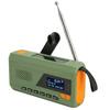 Hand Crank Solar Radio LCD Screen 3 Charge Modes Support DAB FM BT Portable Emergency Weather Radio