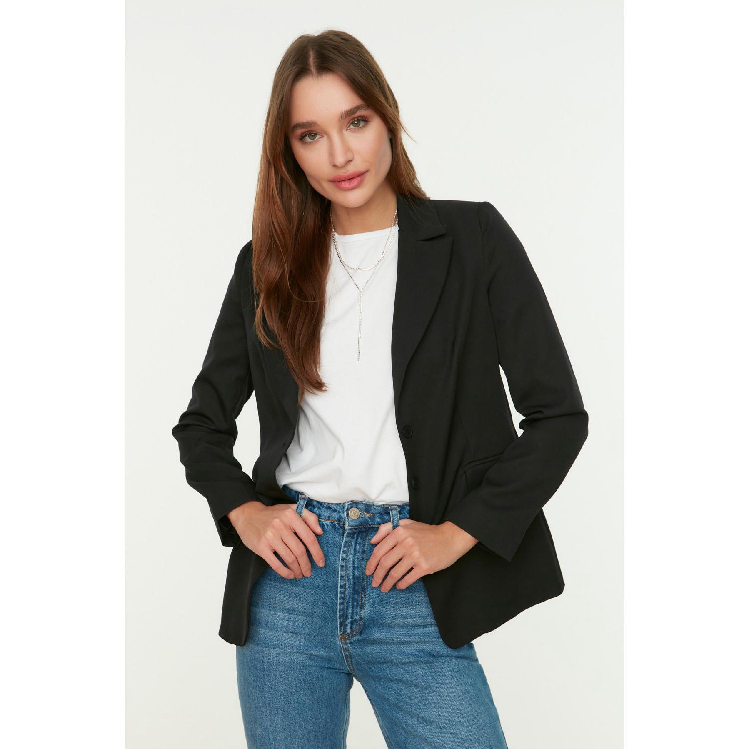 

Black Buttoned Jacket