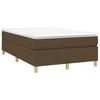 Vidaxl Bed Frame Without Mattress, Dark Brown, 120X200 Cm, With Fabric