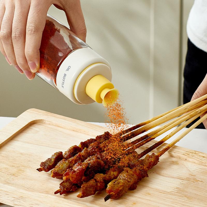 2026 New Household Kitchen Soybean Vinegar Spice Bottle Glass Leakproof Aroma Spice Wine Dedicated Non-Hanging