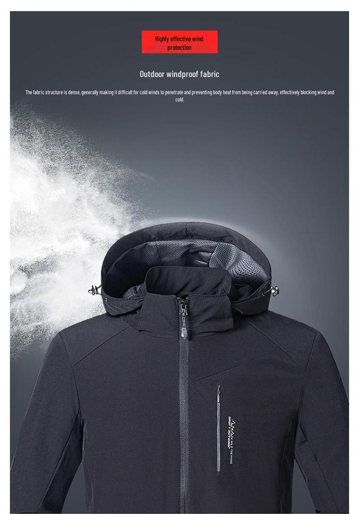 Giacca a Vento Impermeabile Elastica per Coppia – Tessuto Morbido Softshell Traspirante e Caldo per Uomo e Donna – Ideale per Tutte le Stagioni