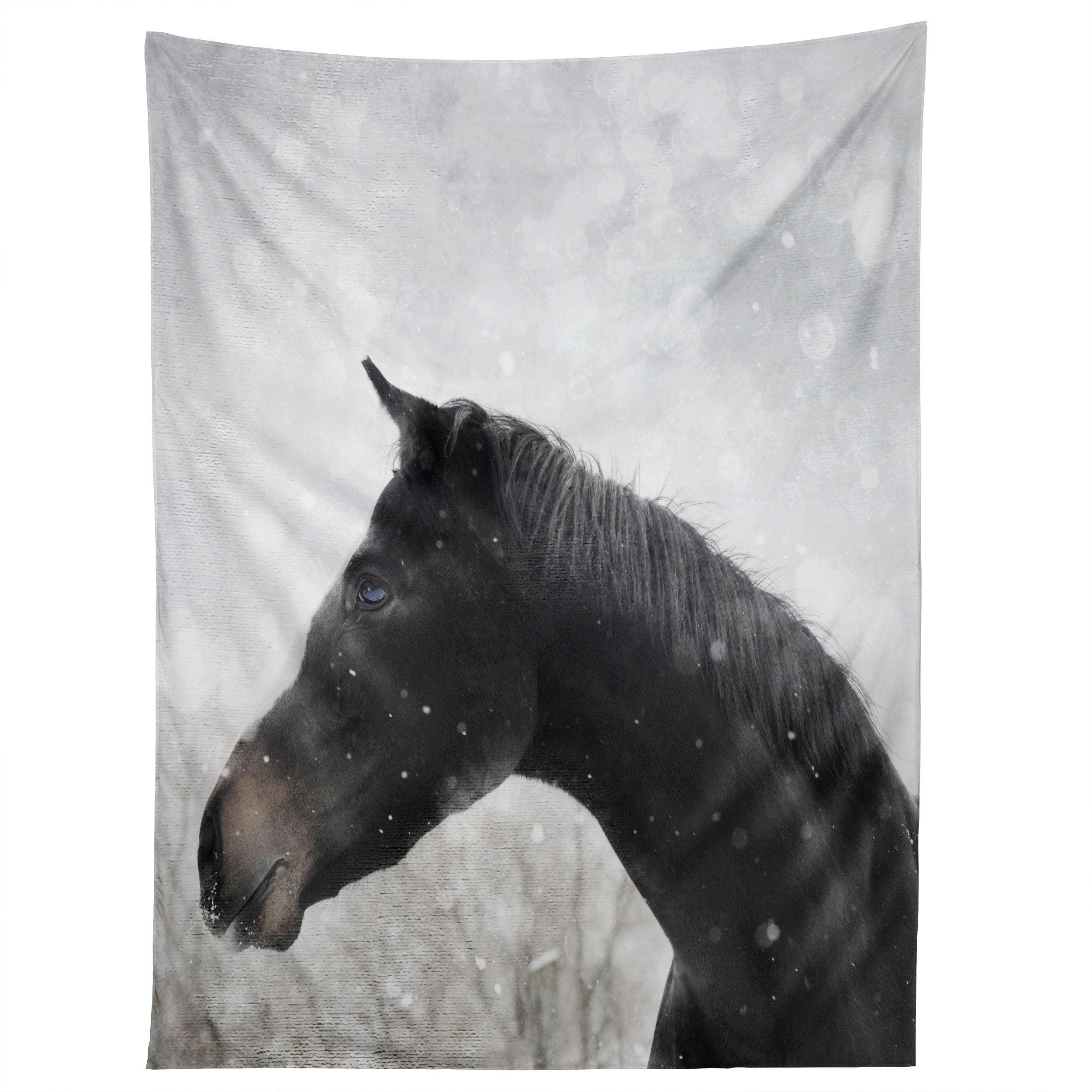 WINTER HORSE tapestry 75x100