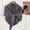 Versatiles Knitted Shawl Light weight Capes Fashionable Breathable Ponchos Warm Winter Accessory