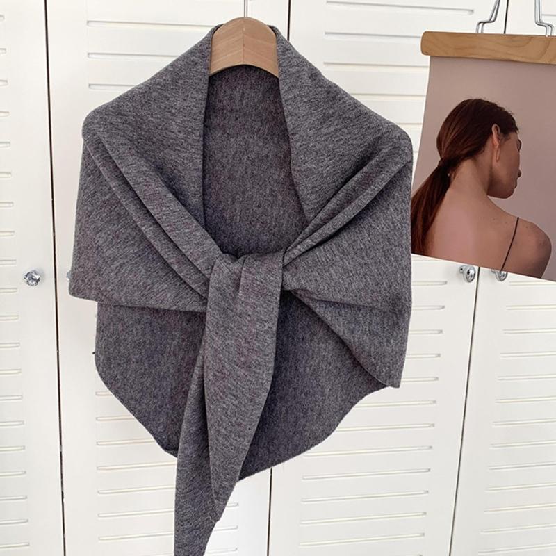 Versatiles Knitted Shawl Light weight Capes Fashionable Breathable Ponchos Warm Winter Accessory