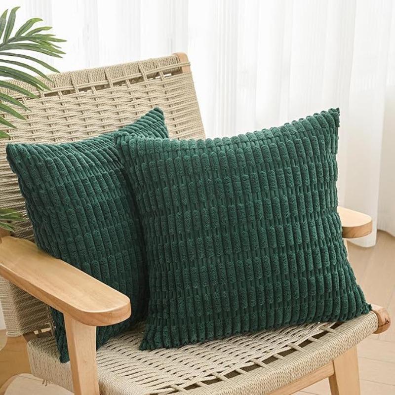 Soft Throw Pillow Covers Knitting Fur Solid Color Sofa Cushion Cover Waist Pillow Case Pillow Case Protector Office Sofa