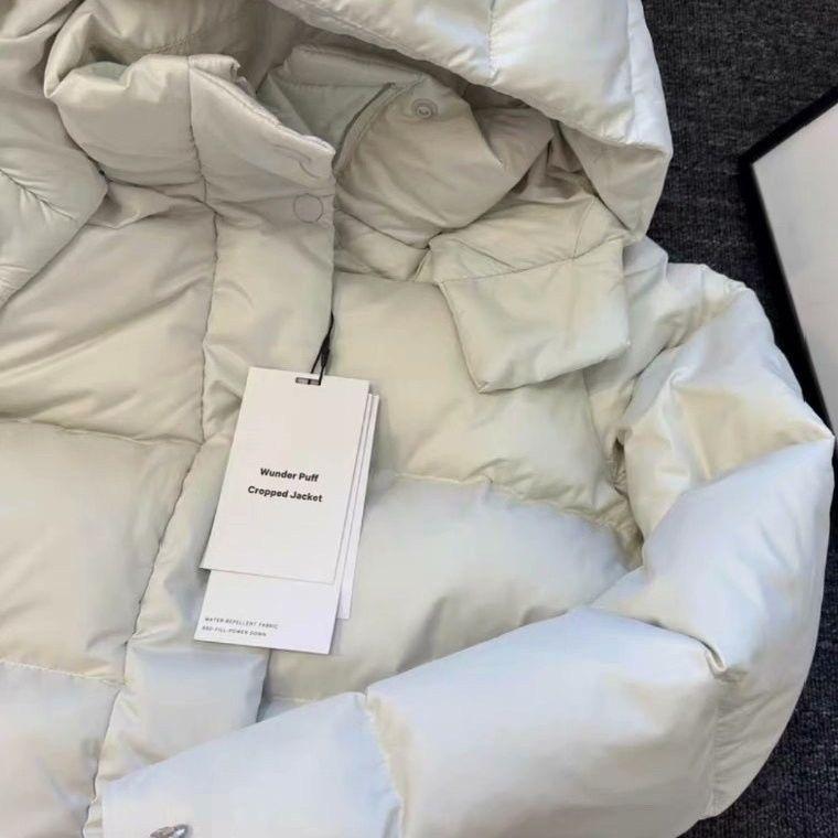 Winter new lulu grid Five Grid Down Jacket Women's Down Jacket Thickened Warm Jacket