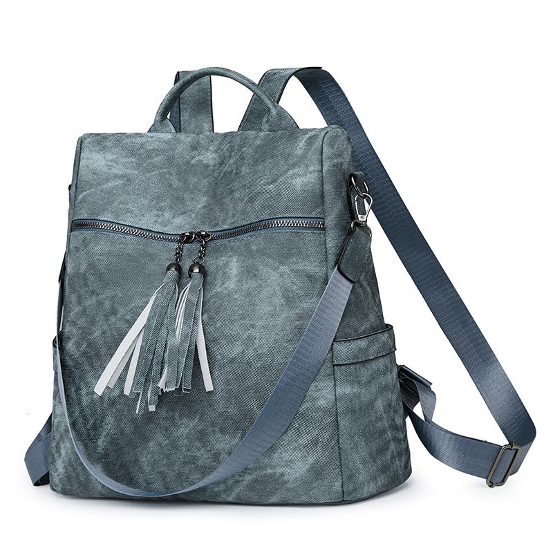 Quaste Damenrucksack mit großem Fassungsvermögen Multifunktionale Umhängetasche