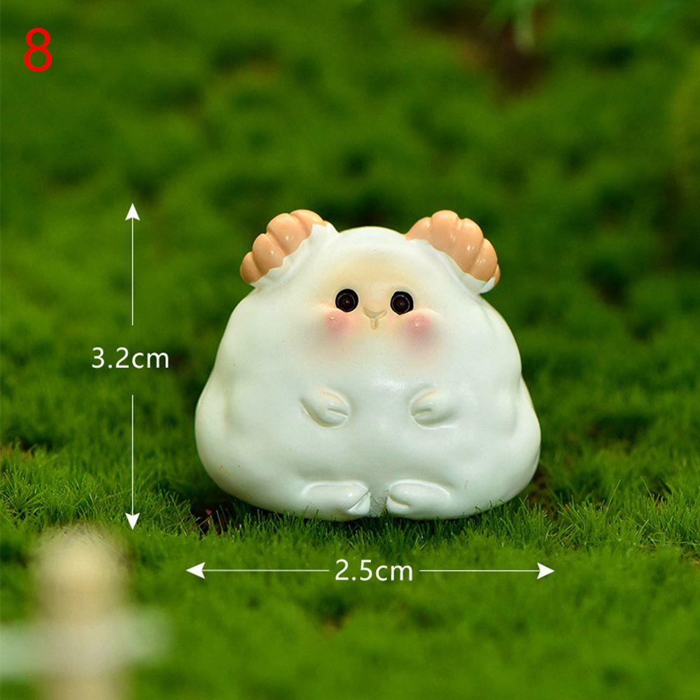 Cute Desktop Statues DIY Zodiac Figurine Tiger Miniature Micro Landscaping For 2025