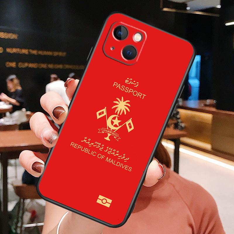Maldives Map Phone Case For iPhone 16 Pro Max 14 13 12 11 15 Pro Max Plus 12 13 Mini XR 16e Funda Cover