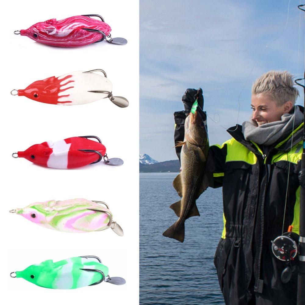 3PCS Portable PVC Snakehead Lure Bait 7cm 5 Types Artificial Lure Bait Soft Simulation Lure Bait Freshwater Fishing