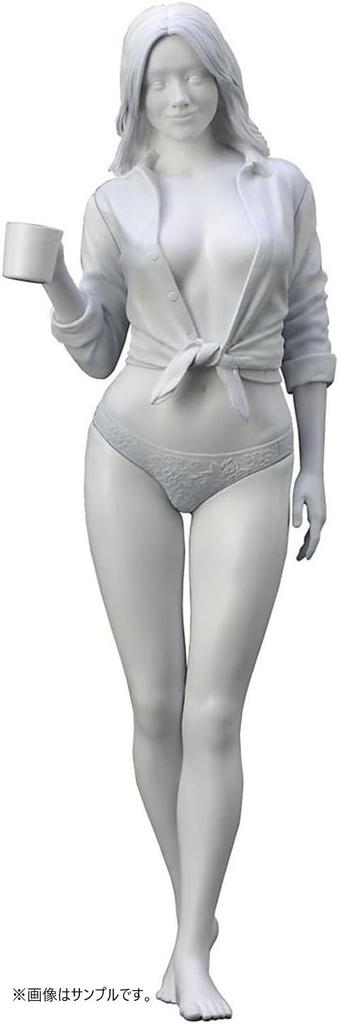 Hasegawa Real Figure Collection Morning Coffee Unpainted Resin Kit SP638 1/12 No.43 (person)
