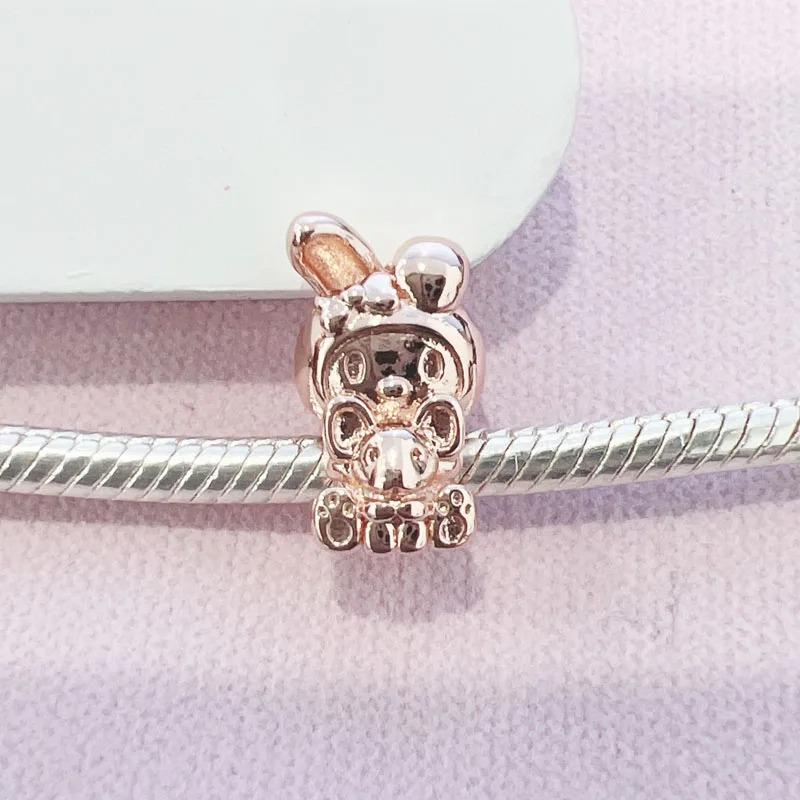 925 Silver,Cartoon Cute Cat,Dog Bead Pendant,Suitable for Original Bracelet DIY Accessories,Exquisite Jewelry