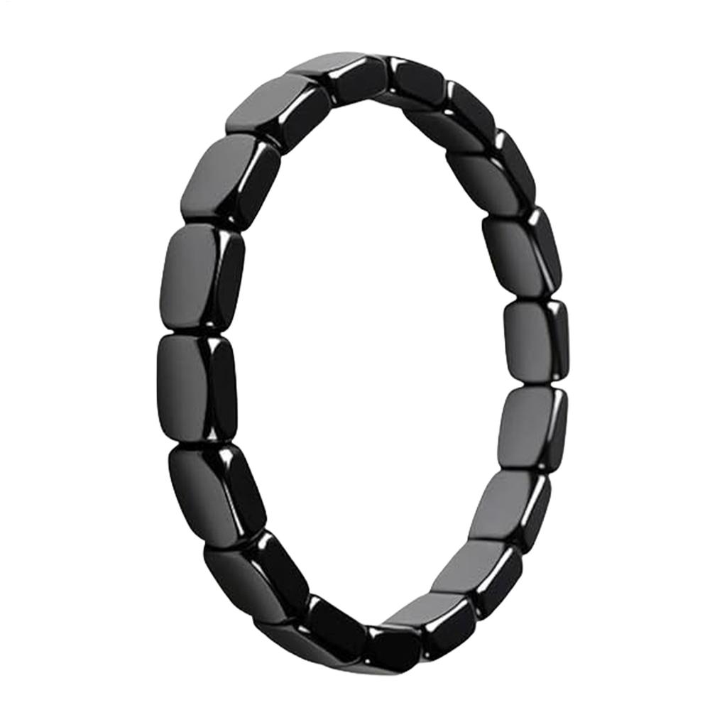 Hämatit Armband Männliches Armband mit Natürlichem Hämatit Männlicher Schmuck Handgelenk Dekor Tägliches Tragen für Vater Ehemann